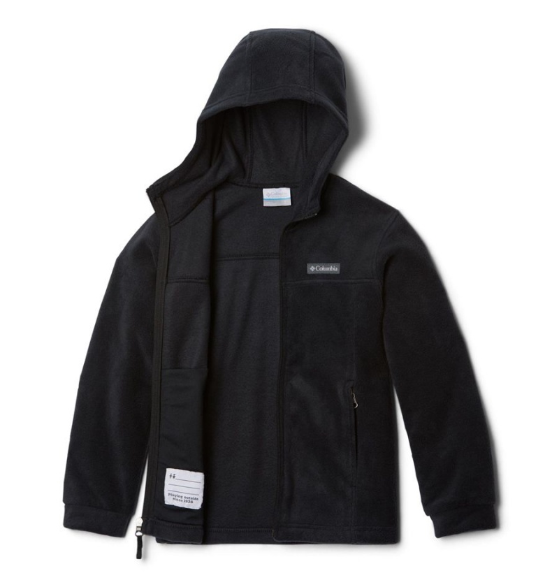 Black Columbia Steens Mountain II Fleece Hooded Kids' Jacket | 64308XEFT