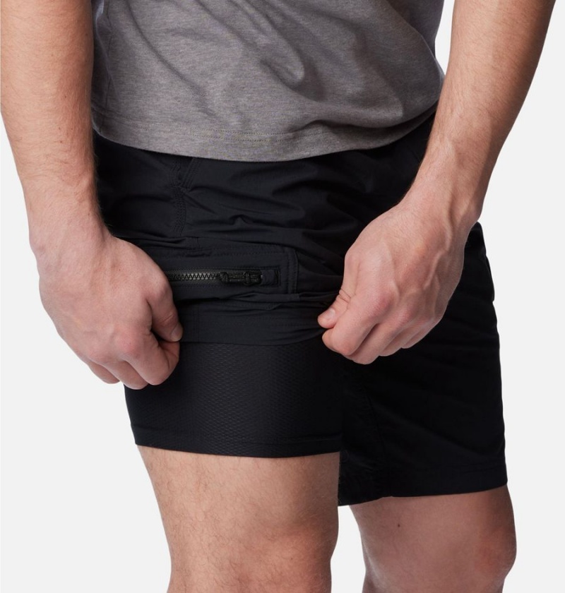 Black Columbia Summerdry Brief Men's Shorts | 70183YJRG