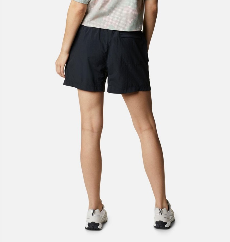 Black Columbia Summerdry Cargo Women's Shorts | 26431HGKB