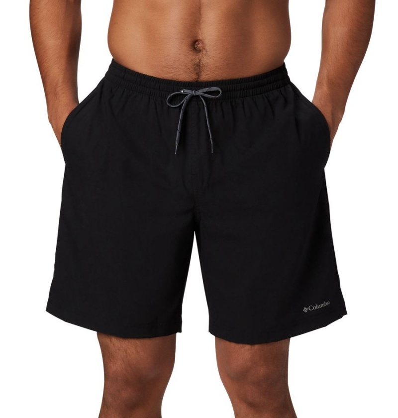 Black Columbia Summertide Stretch Men's Shorts | 72465CHGL