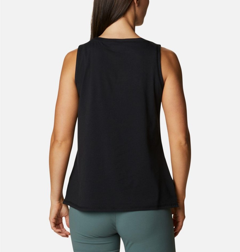 Black Columbia Sun Trek Women's Tank Top | 24731ZQCJ