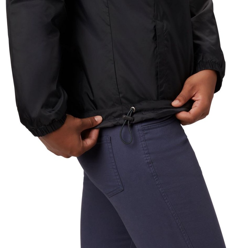 Black Columbia Switchback Sherpa Lined Women's Rain Jacket | 17263QVJG