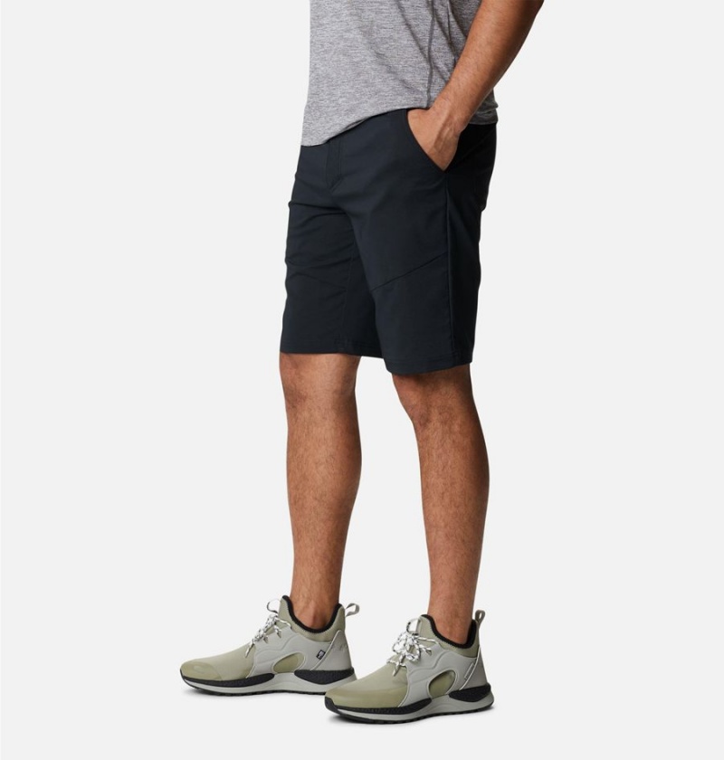 Black Columbia Tech Trail Men's Shorts | 49328RHNZ