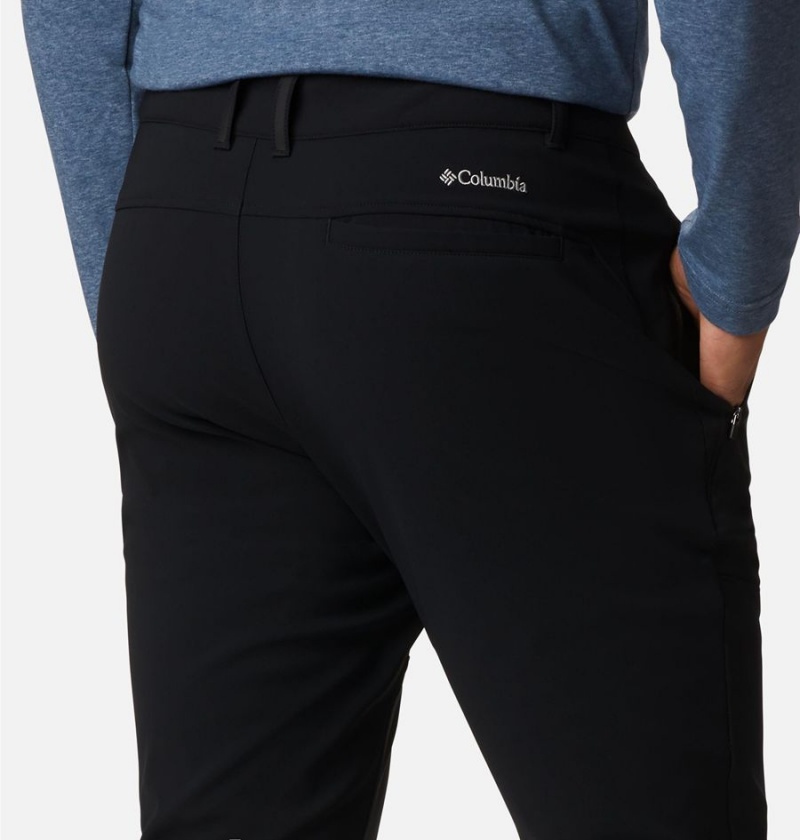 Black Columbia Tech Trail Warm Men's Pants | 67938XLCP