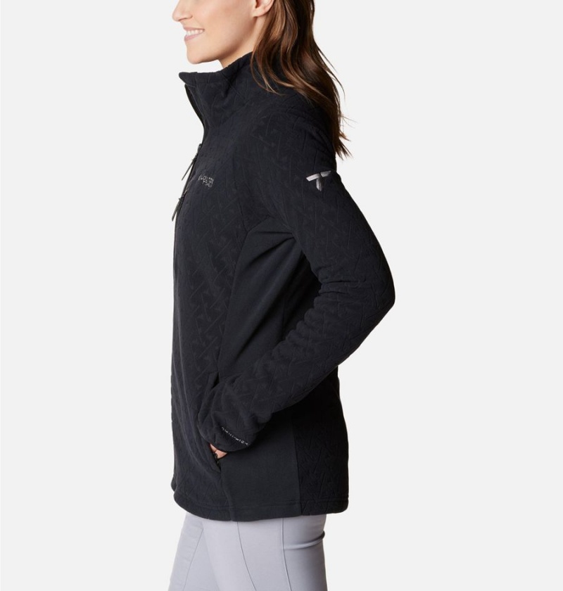 Black Columbia Titan Pass 3.0 Full Zip Women's Fleece Jacket | 41853ZAFI