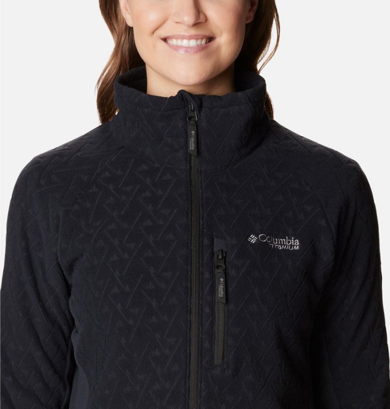 Black Columbia Titan Pass 3.0 Full Zip Women's Fleece Jacket | 41853ZAFI