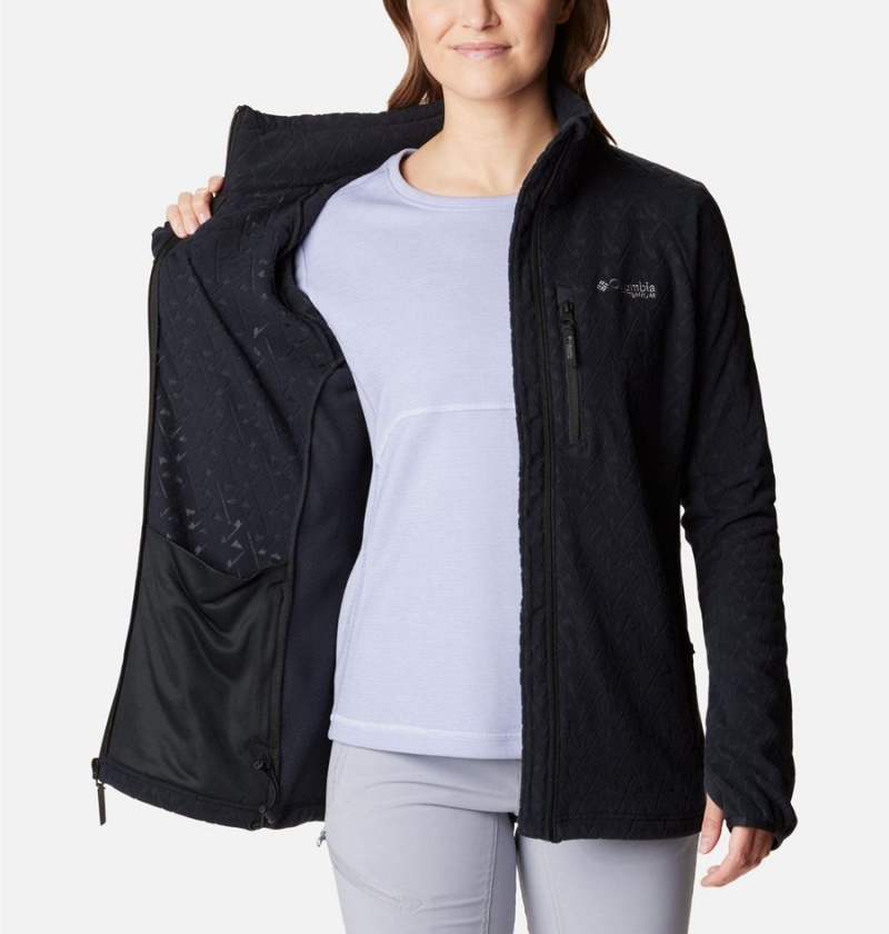 Black Columbia Titan Pass 3.0 Full Zip Women's Fleece Jacket | 41853ZAFI