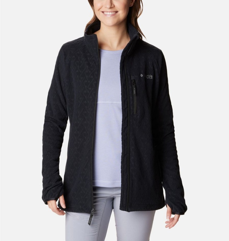 Black Columbia Titan Pass 3.0 Full Zip Women's Fleece Jacket | 41853ZAFI