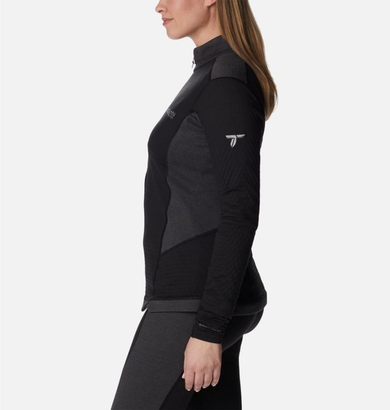 Black Columbia Titan Pass Helix Quarter Zip Women's Pullover | 21749WNLA