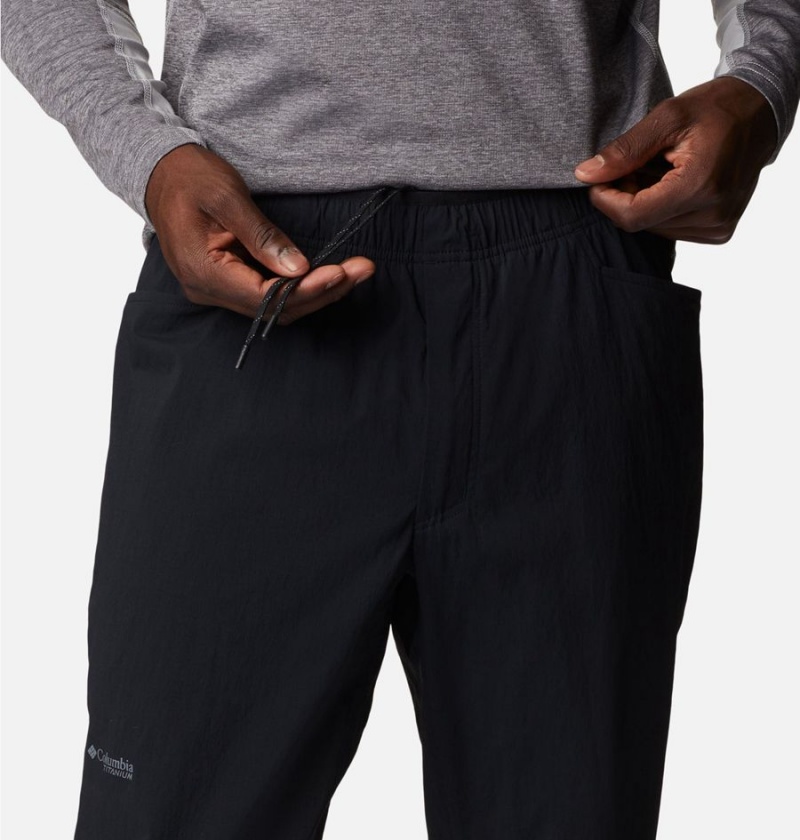 Black Columbia Titan Pass Lightweight Men's Pants | 92840YJZI