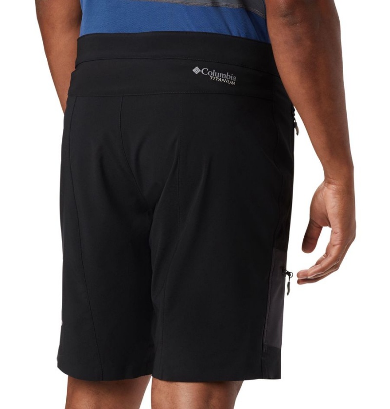 Black Columbia Titan Pass Men's Shorts | 46290OSWL