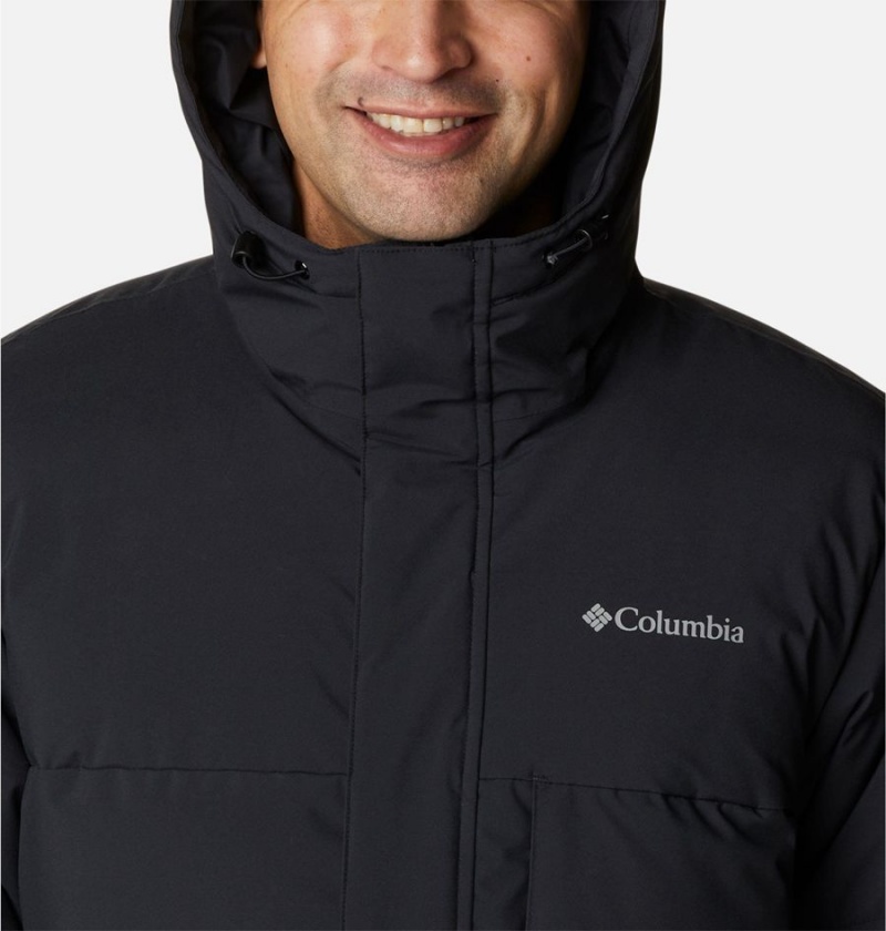 Black Columbia Toyama Pass Down Men's Coats | 80456QNPC