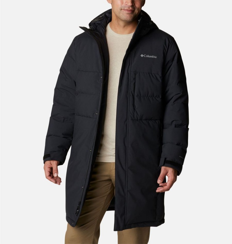 Black Columbia Toyama Pass Down Men's Coats | 80456QNPC