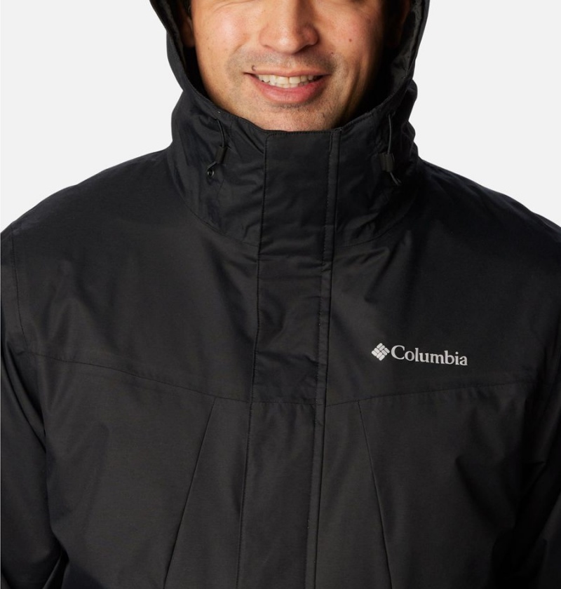 Black Columbia Tunnel Falls Interchange Men's 3 In 1 Jackets | 23705NHWR