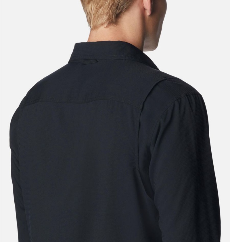 Black Columbia Utilizer Woven Long Sleeve Men's Shirt | 46391TOFV