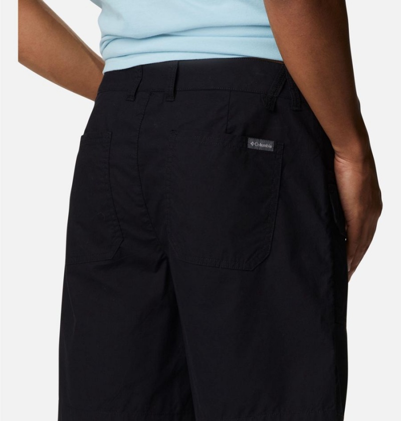 Black Columbia Washed Out Cargo Men's Shorts | 16489WXMD