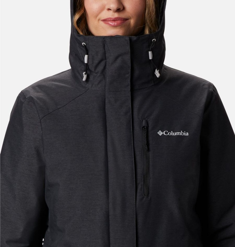 Black Columbia Whirlibird IV Interchange Women's Ski Jacket | 15924JHSQ