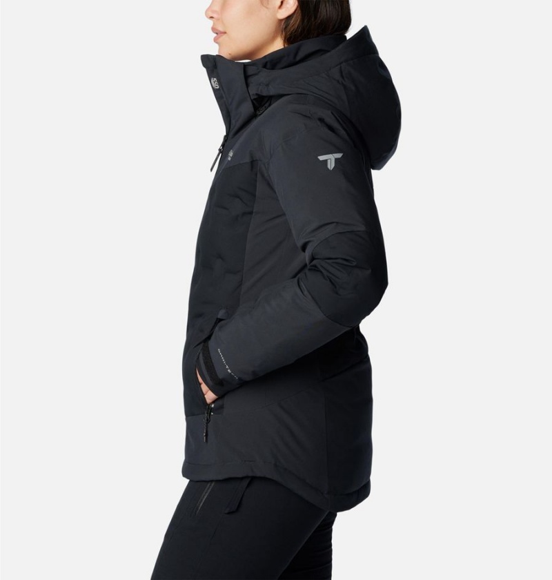 Black Columbia Wildcard III Down Women's Ski Jacket | 02538BGXI