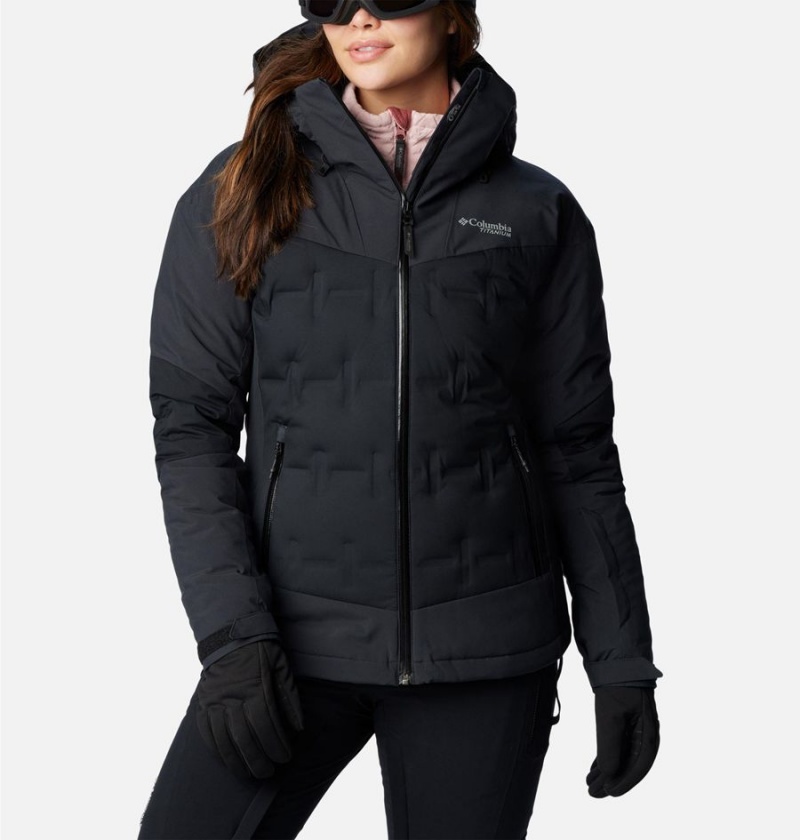 Black Columbia Wildcard III Down Women\'s Ski Jacket | 02538BGXI