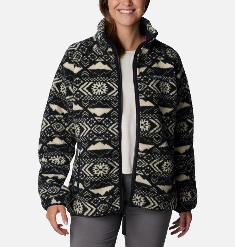 Black Columbia Winter Warmth Heavyweight Women's Fleece Jacket | 39875DZMI