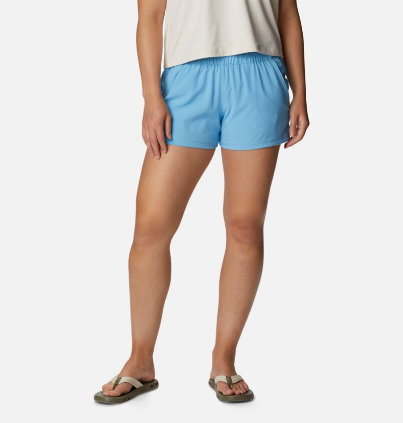 Blue Columbia Alpine Chill Zero Women\'s Shorts | 40137ACRU