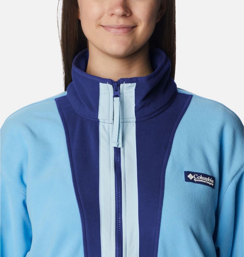 Blue Columbia Back Bowl Full Zip Women's Fleece Jacket | 72046DEZB