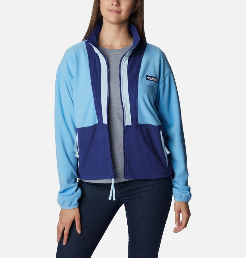 Blue Columbia Back Bowl Full Zip Women's Fleece Jacket | 72046DEZB