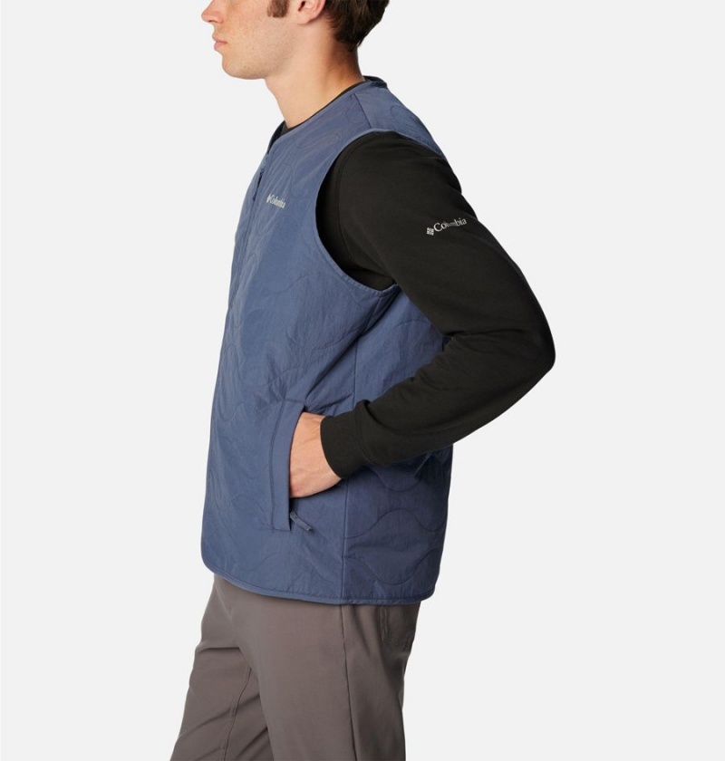 Blue Columbia Birchwood Men's Vest | 13204KDAH