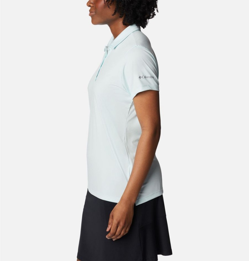 Blue Columbia Birdie Golf Polo Women's T-Shirt | 42953LVTR