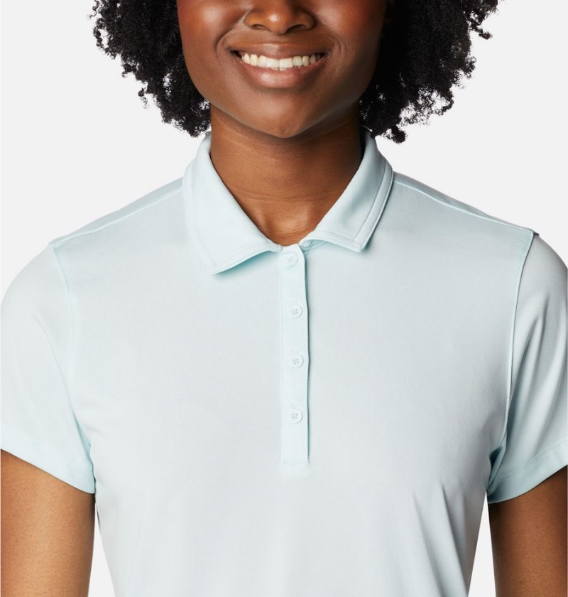 Blue Columbia Birdie Golf Polo Women's T-Shirt | 42953LVTR