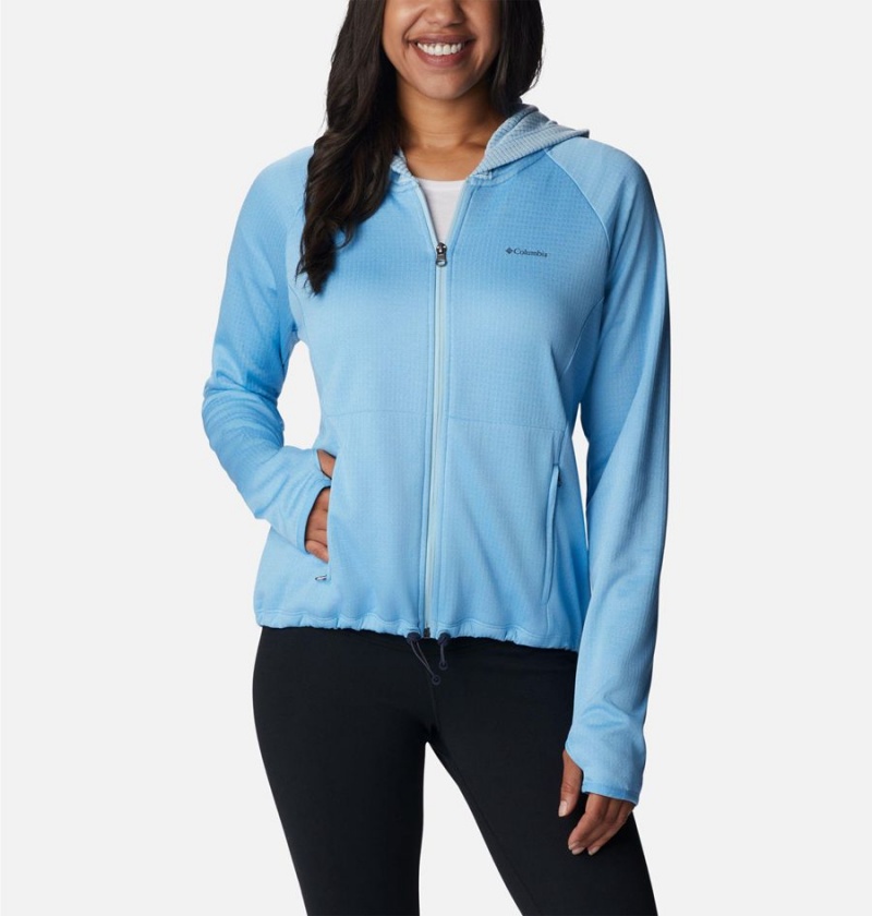 Blue Columbia Boundless Trek Grid Women\'s Fleece Jacket | 31742GRCL