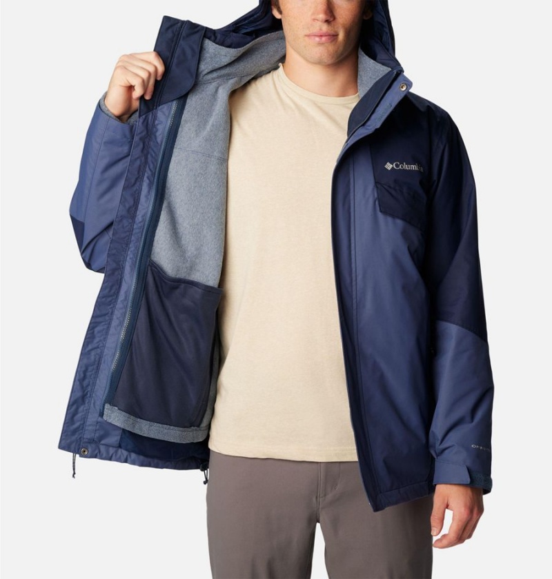 Blue Columbia Bugaboo II Fleece Interchange Men's Ski Jacket | 01394ATRF