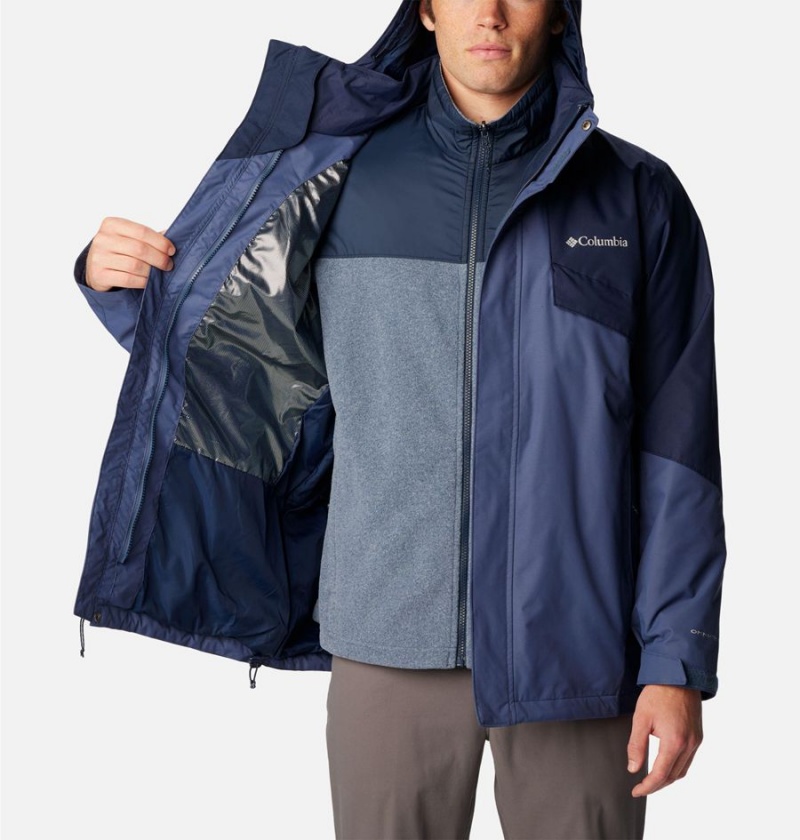 Blue Columbia Bugaboo II Fleece Interchange Men's Ski Jacket | 01394ATRF