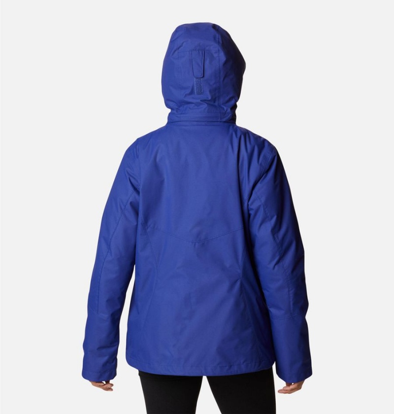 Blue Columbia Bugaboo II Fleece Interchange Women's Ski Jacket | 32785HKXW