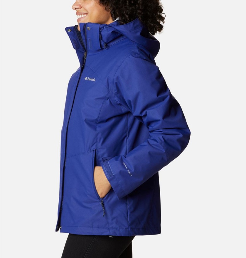 Blue Columbia Bugaboo II Fleece Interchange Women's Ski Jacket | 32785HKXW