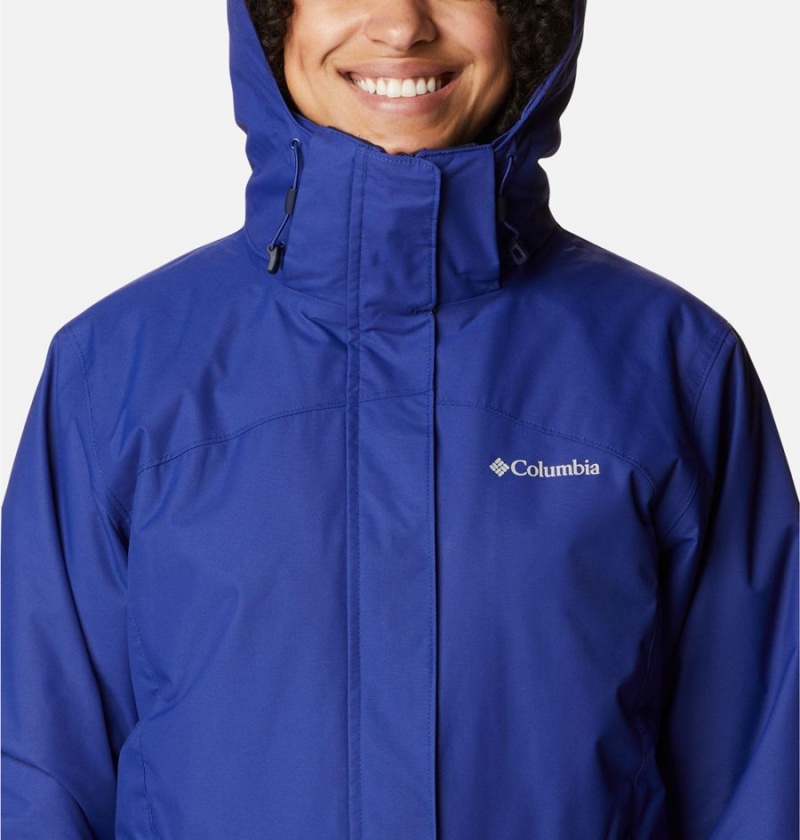 Blue Columbia Bugaboo II Fleece Interchange Women's Ski Jacket | 32785HKXW