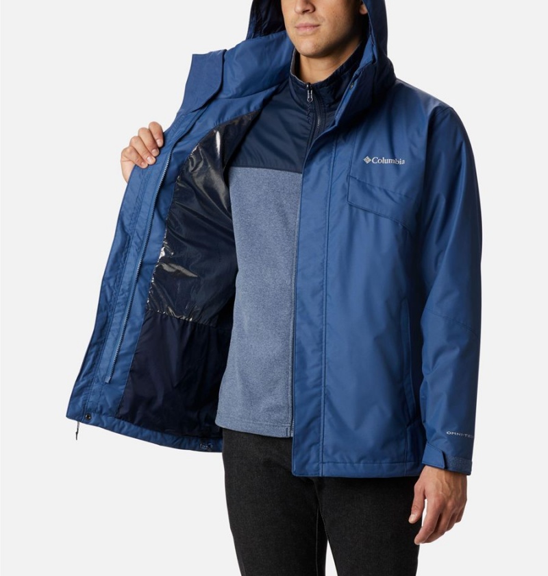 Blue Columbia Bugaboo II Fleece Interchange Men's Ski Jacket | 90143YIFL