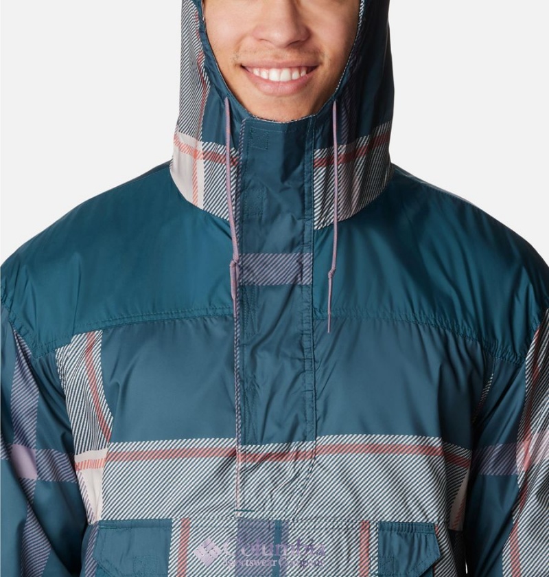 Blue Columbia Challenger Men's Windbreaker | 83450OPYB