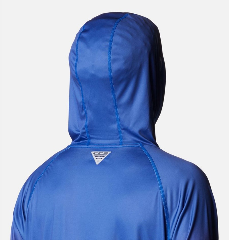 Blue Columbia Collegiate PFG Super Terminal Tackle - Florida Men's Hoodie | 74519XMBY