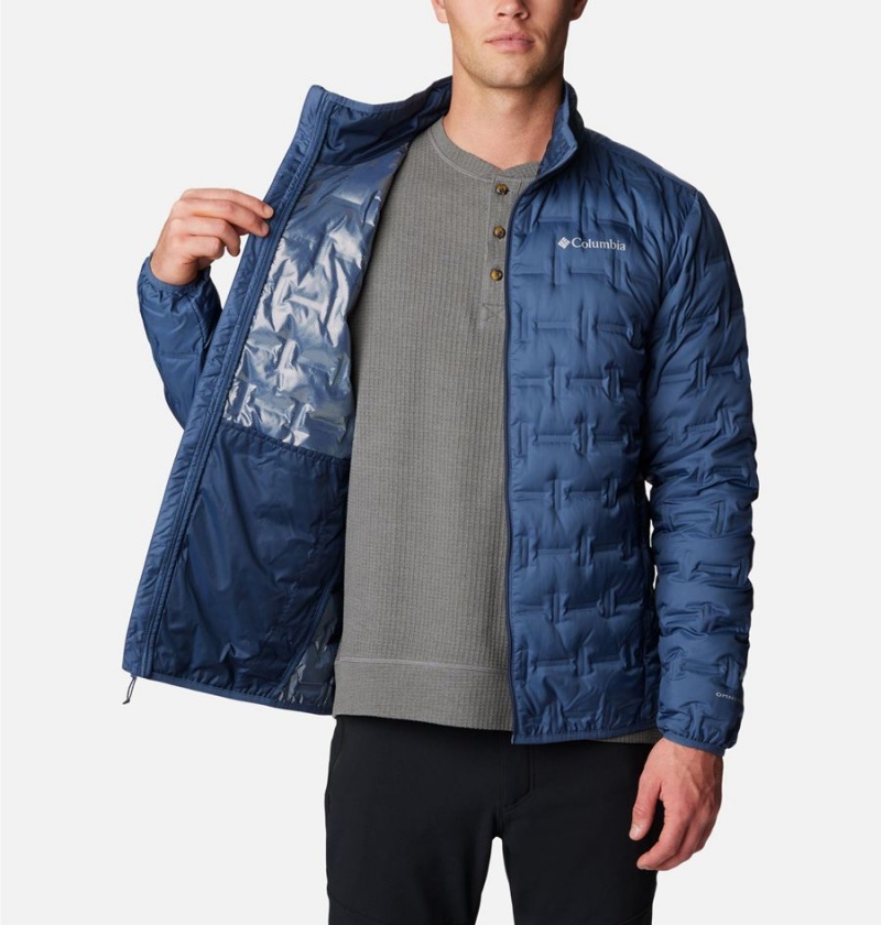 Blue Columbia Delta Ridge Insulated Men's Puffer Jacket | 25178SHKD