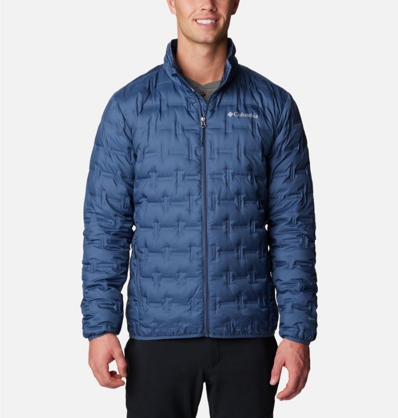 Blue Columbia Delta Ridge Insulated Men\'s Puffer Jacket | 25178SHKD