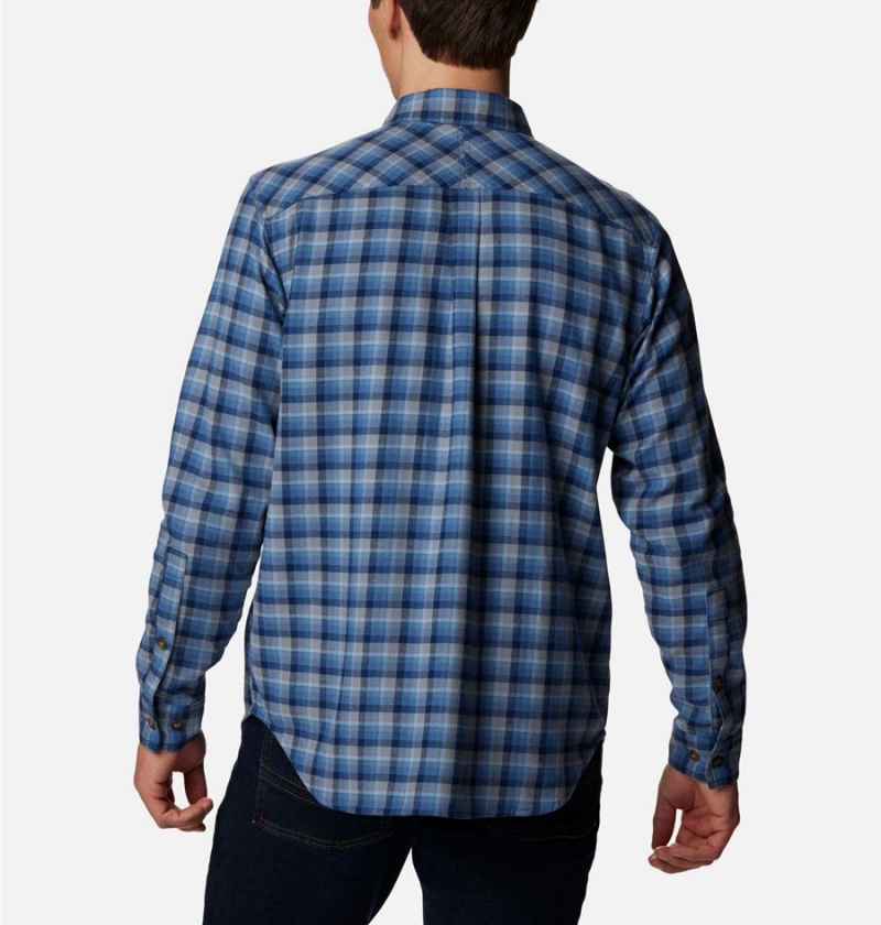 Blue Columbia Flare Gun Stretch Flannel Men's Shirt | 65921YRST