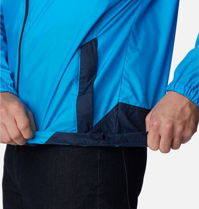 Blue Columbia Flash Challenger Jacket Men's Windbreaker | 25891TFCX