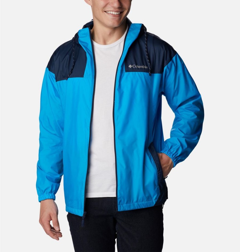 Blue Columbia Flash Challenger Jacket Men's Windbreaker | 25891TFCX