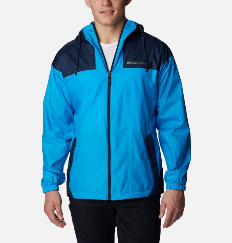 Blue Columbia Flash Challenger Jacket Men\'s Windbreaker | 25891TFCX