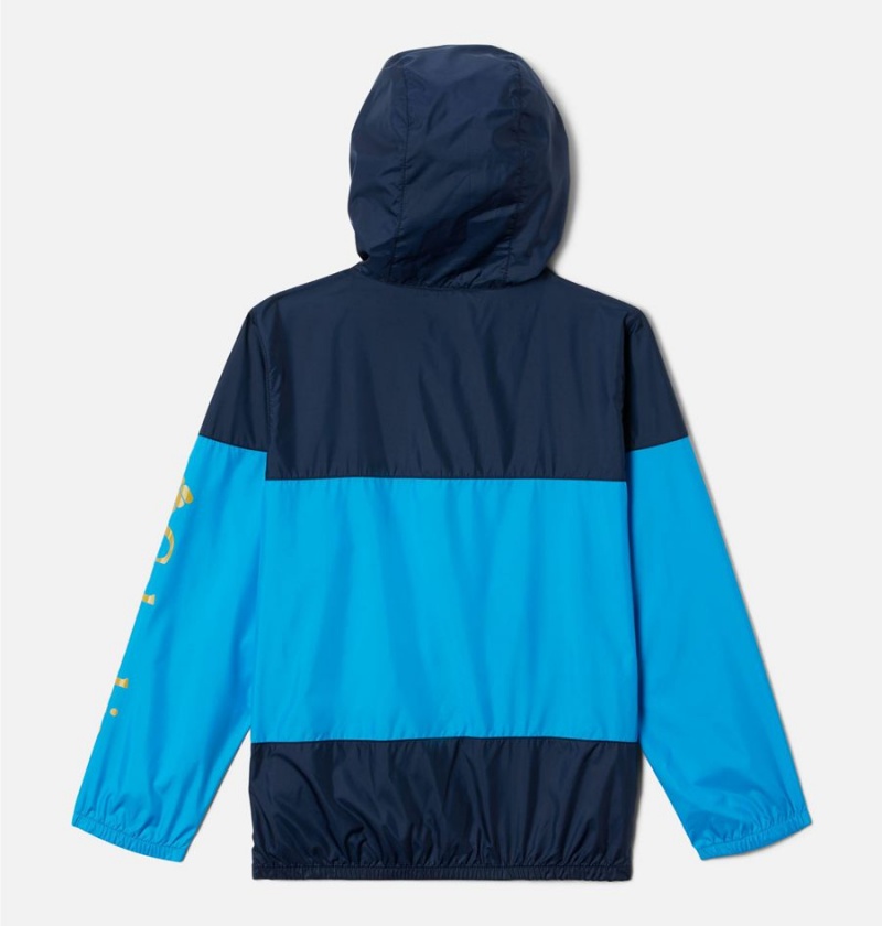 Blue Columbia Flash Challenger Windbreaker Kids' Jacket | 04586AMNJ