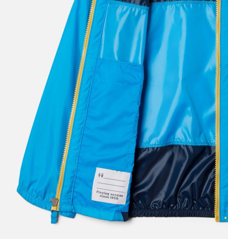 Blue Columbia Flash Challenger Windbreaker Kids' Jacket | 04586AMNJ