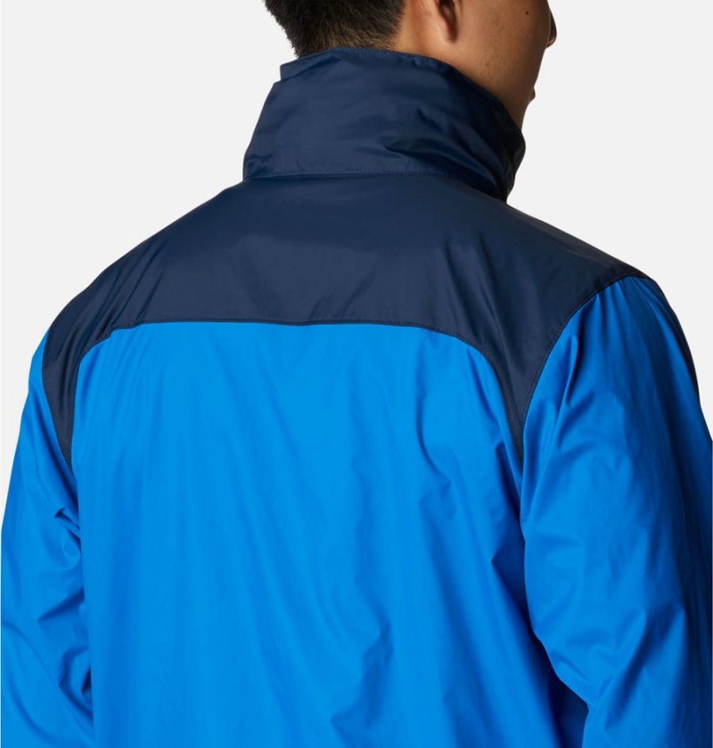 Blue Columbia Glennaker Lake Men's Rain Jacket | 40871JNFP