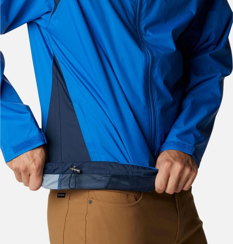 Blue Columbia Glennaker Lake Men's Rain Jacket | 40871JNFP