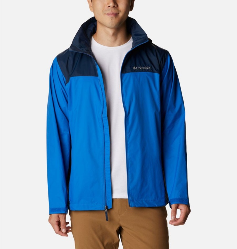 Blue Columbia Glennaker Lake Men's Rain Jacket | 40871JNFP